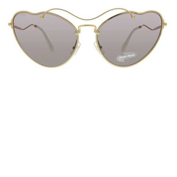 Miu Miu 0MU 55RS 7OE6X1 Antique Gold Irregular Sunglasses main image 4